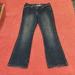 Lee women’s size 10 W32L31 rise 9.5” Dark Blue midrise Bootcut Jeans